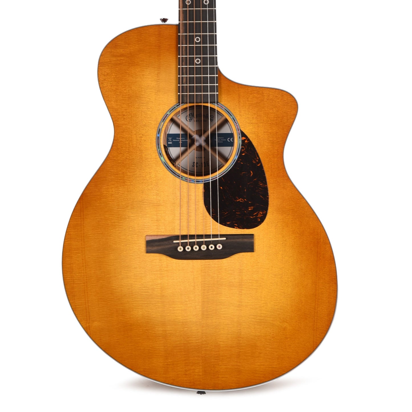 Martin Road Series SC-13E Modern Spruce/Koa Fine Veneer Mezcal Burst