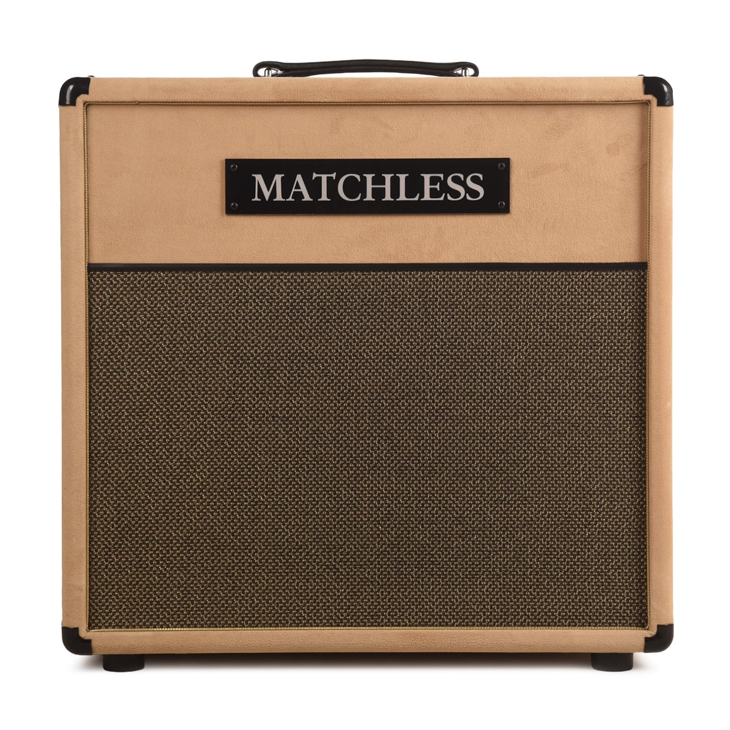 Matchless ESS112 30W 8ohm 1x12" Open Back Cabinet Light Camel Suede w/ Gold Cloth