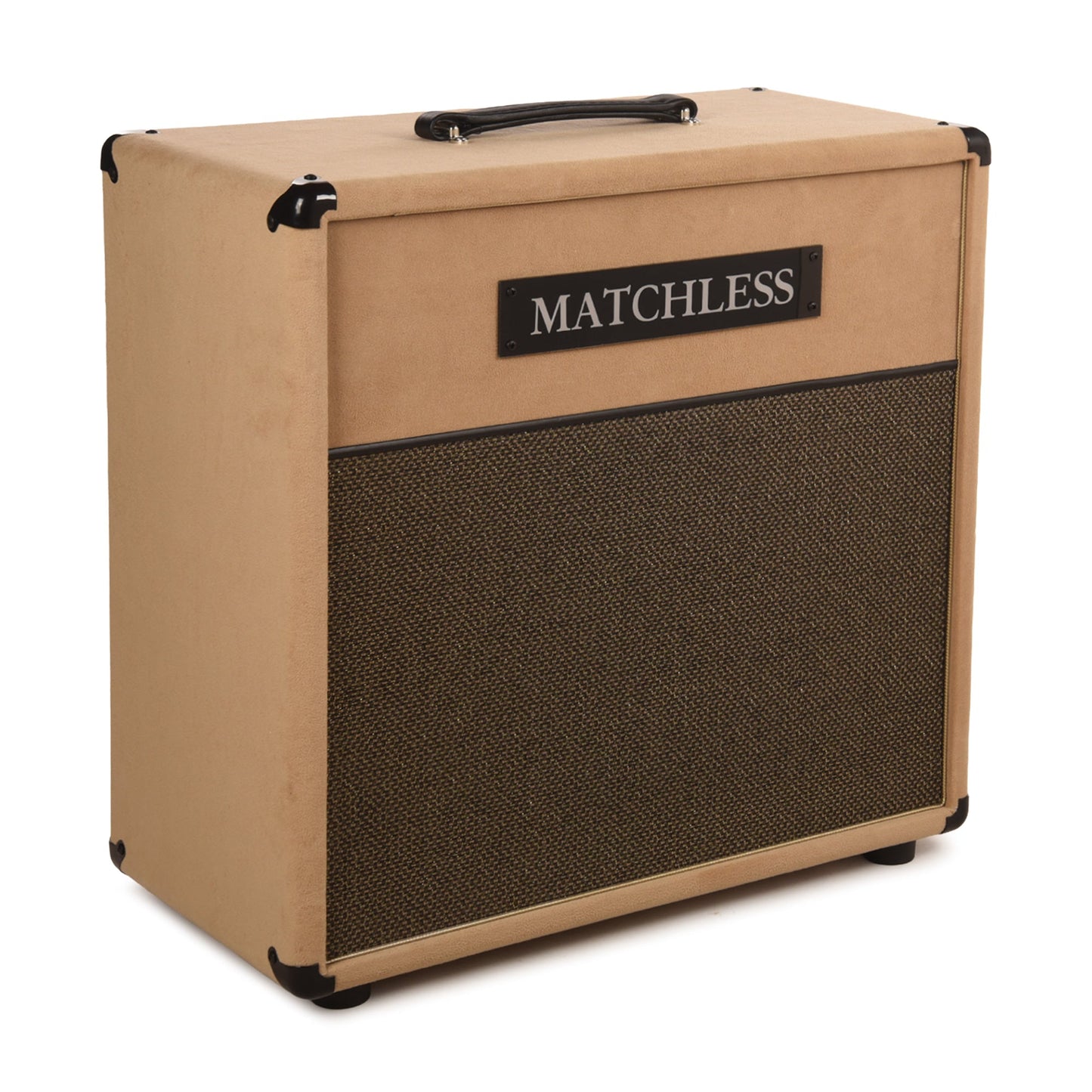 Matchless ESS112 30W 8ohm 1x12" Open Back Cabinet Light Camel Suede w/ Gold Cloth