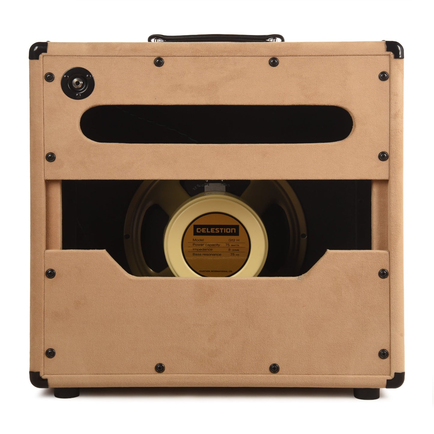 Matchless ESS112 30W 8ohm 1x12" Open Back Cabinet Light Camel Suede w/ Gold Cloth