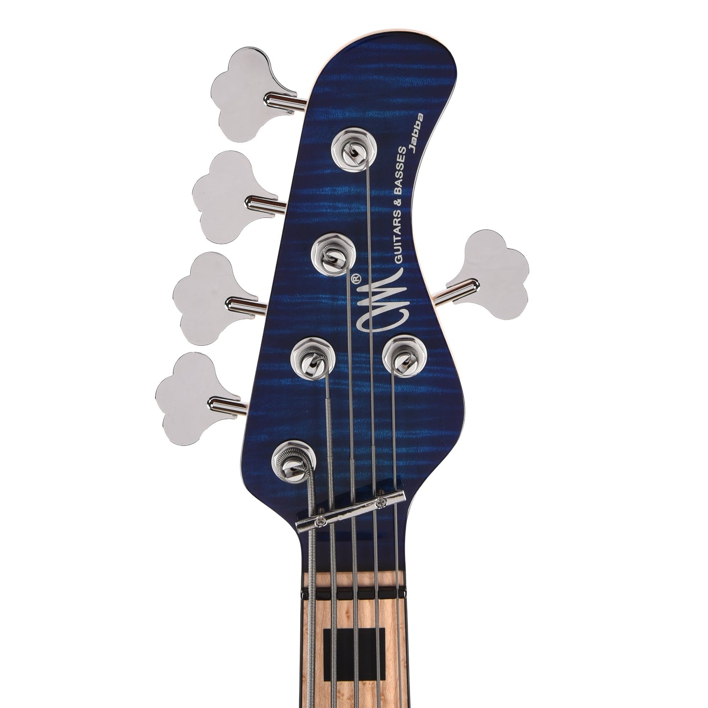 Mayones Jabba Custom 5 AAA Flamed Maple/Swamp Ash Infinity Blue w/AAA Birdseye Maple Neck