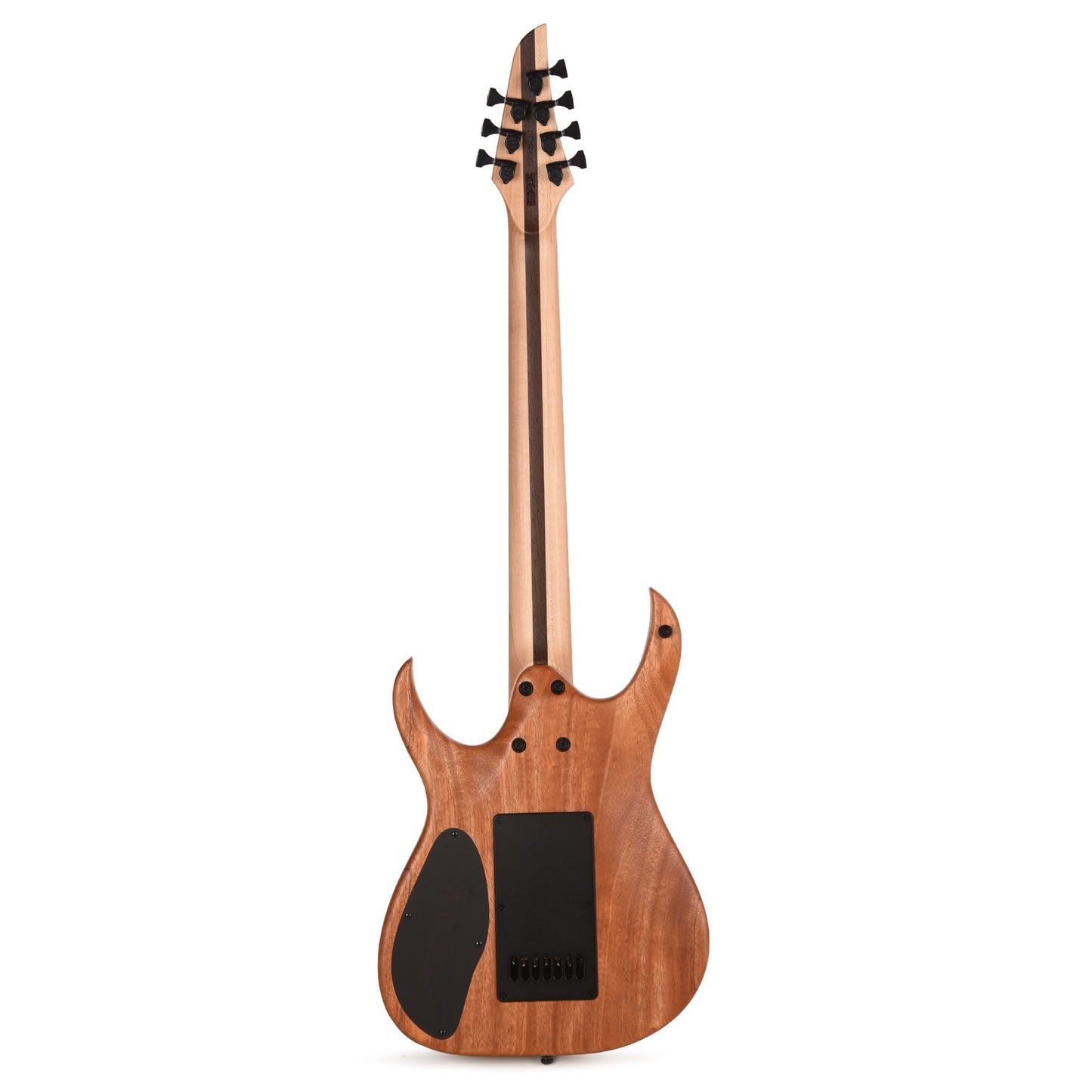 Mayones Duvell Elite 4Ever 7 AAA Curly Poplar Natural Fade Black Burst