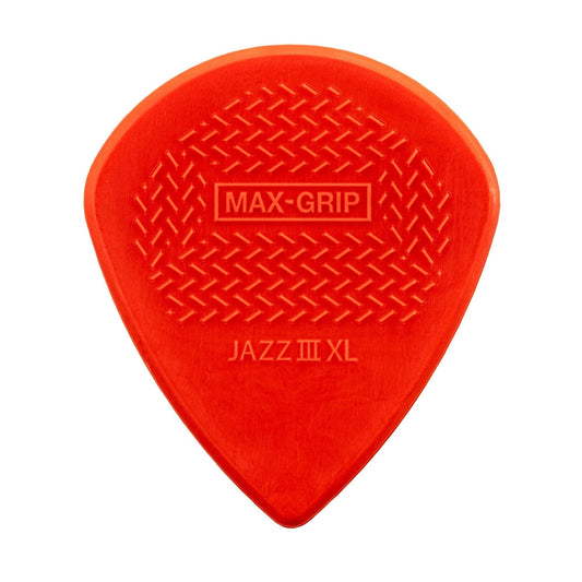 Dunlop Max-Grip Jazz III XL Red Nylon r 1.38 mm Guitar Pick 6-Pack