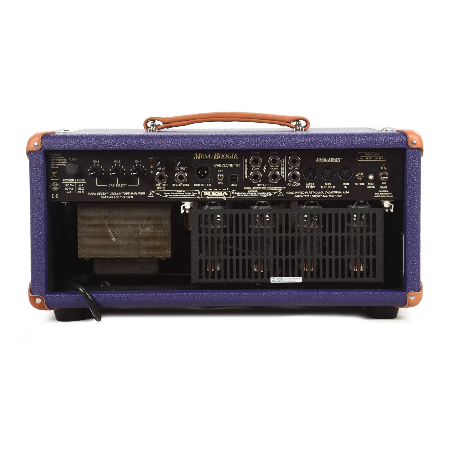 Mesa/Boogie Mark VII 90W Head Purple Bronco w/ Cream & Tan Grille