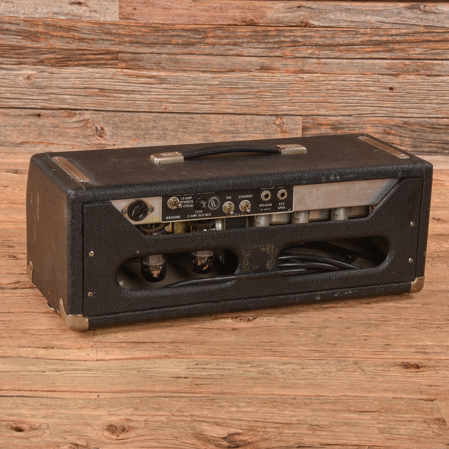 Fender Bassman "Drip Edge" 2-Channel 50-Watt Guitar Amp Head Black 1968