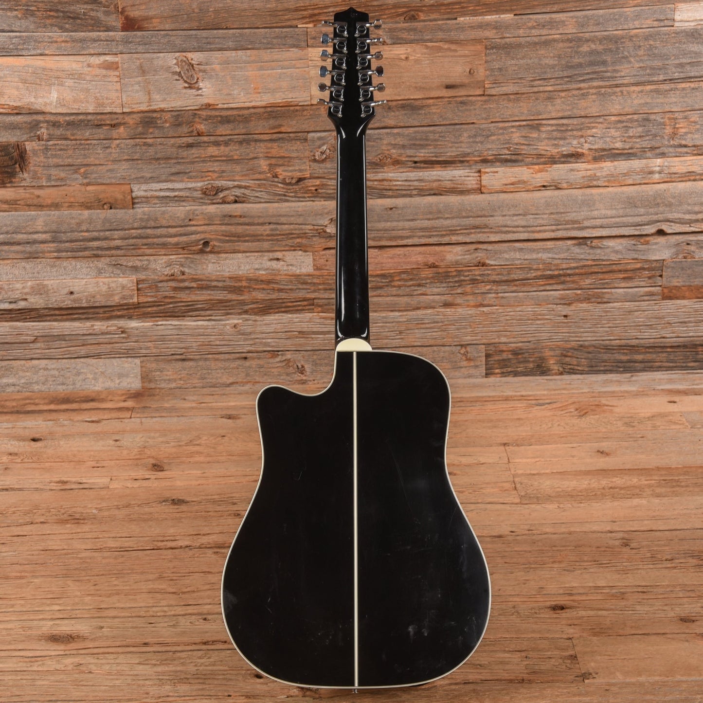 Takamine EF381SC 12 String Dreadnought Cutaway Black - Zac Brown