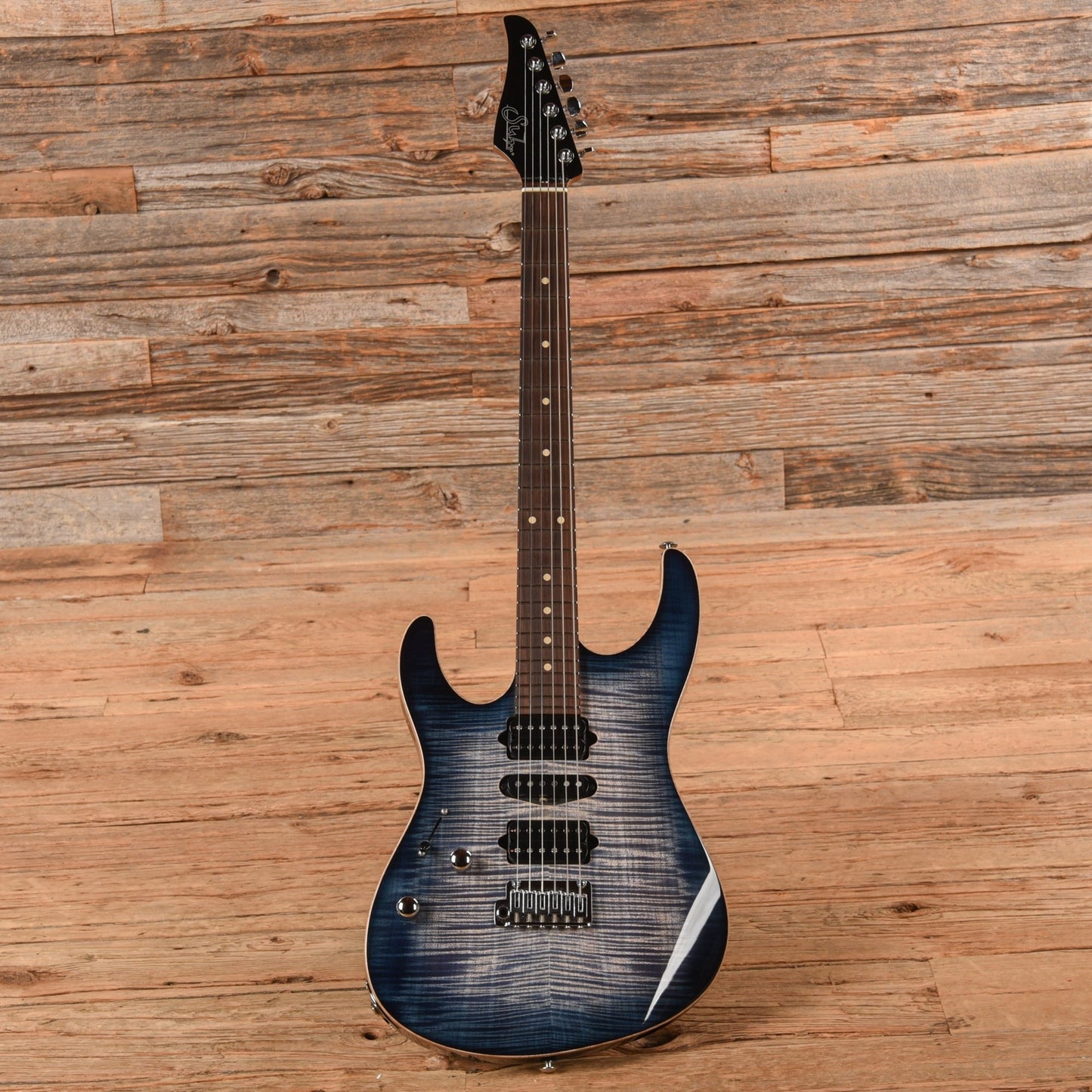 Suhr Custom Modern Faded Trans Whale Blue Burst