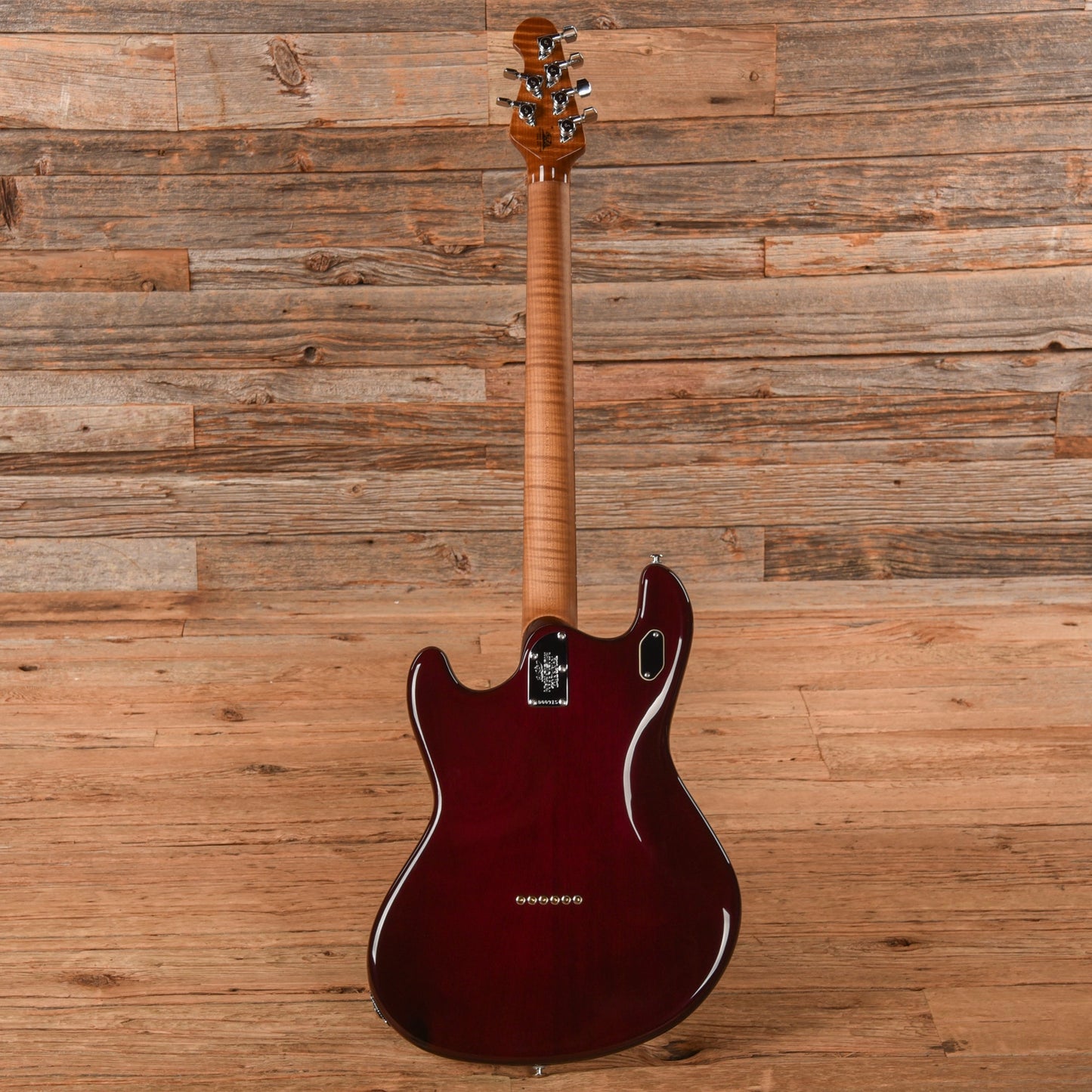 Music Man BFR Baritone StingRay Transparent Oxblood 2024