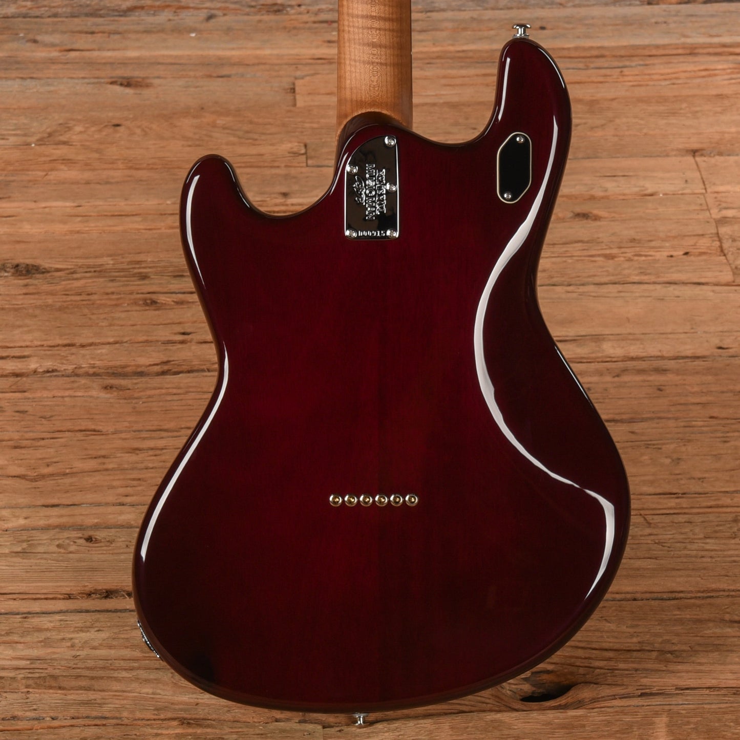 Music Man BFR Baritone StingRay Transparent Oxblood 2024