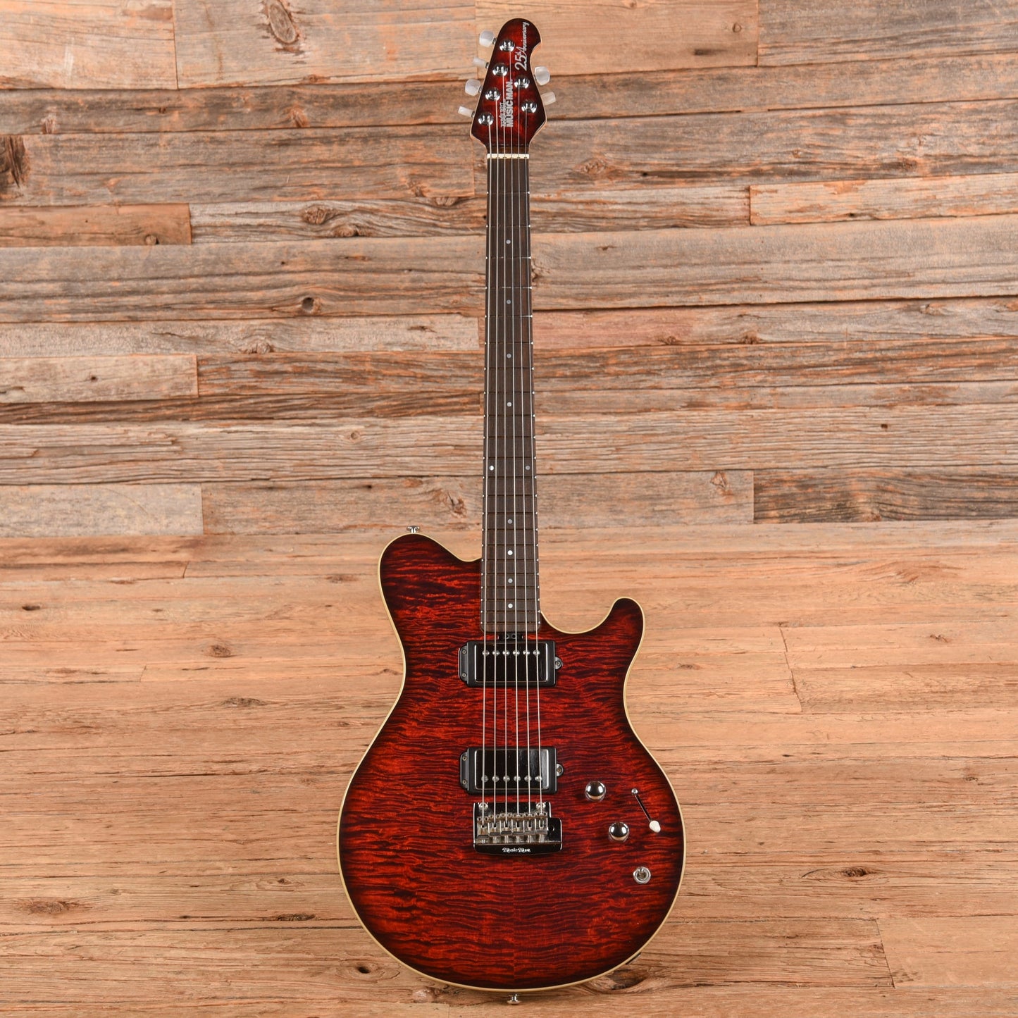 Music Man 25th Anniversary Guitar Trans Red 2009