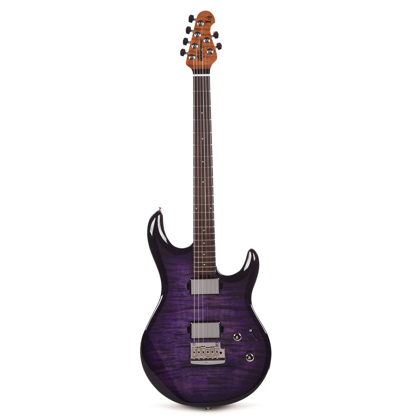 Music Man Luke 4 Maple Top HH Grape Slushie w/ Roasted Figured Maple Neck