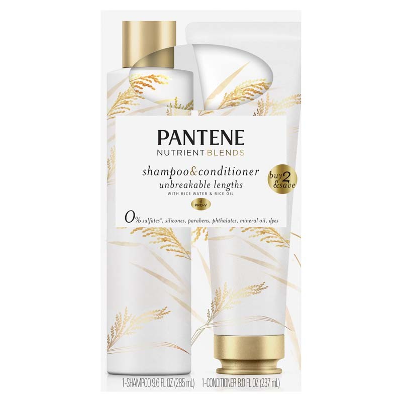 Unbreakable Lengths Shampoo & Conditioner with Rice Water & Rice Oil Collection