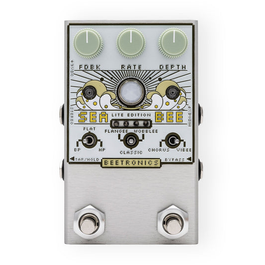 Beetronics Seabee Lite Edition Cream Harmochorus Pedal