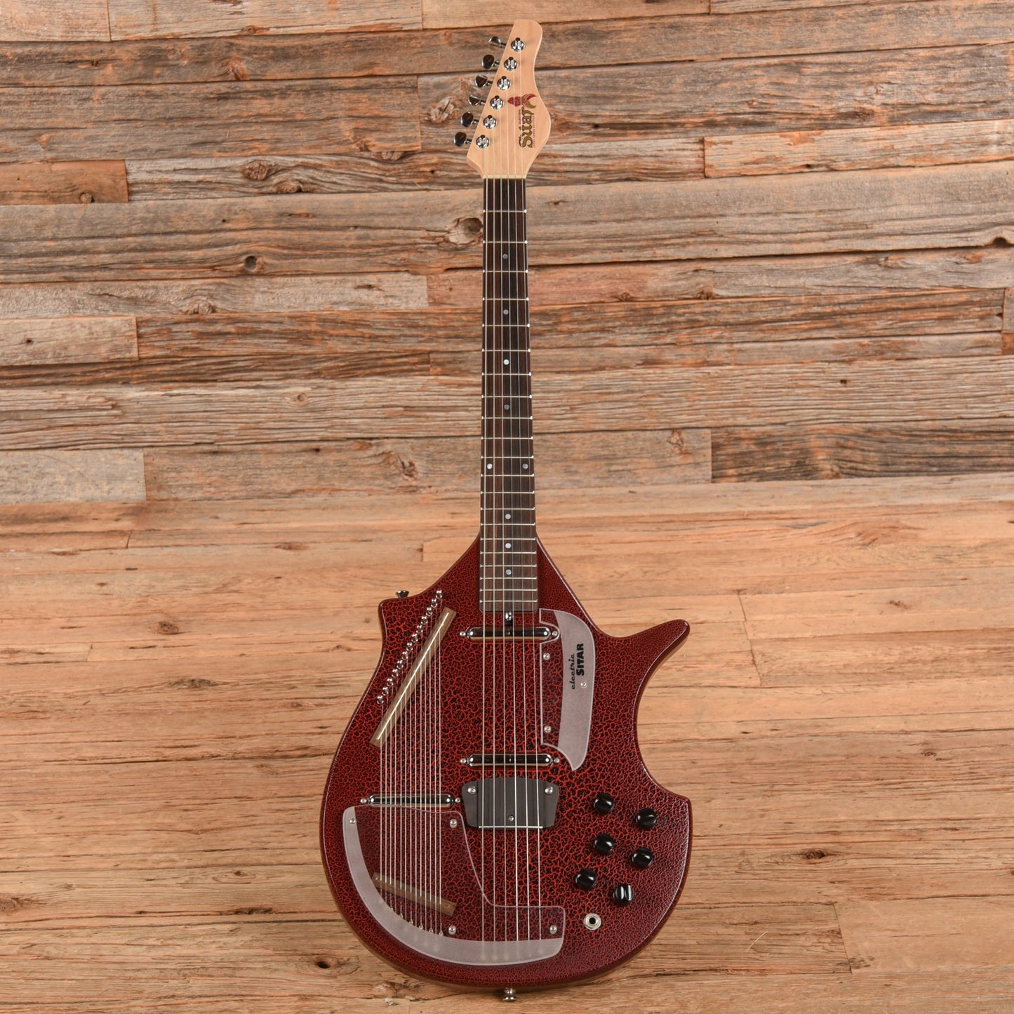 Jerry Jones Master Sitar Red Crackle