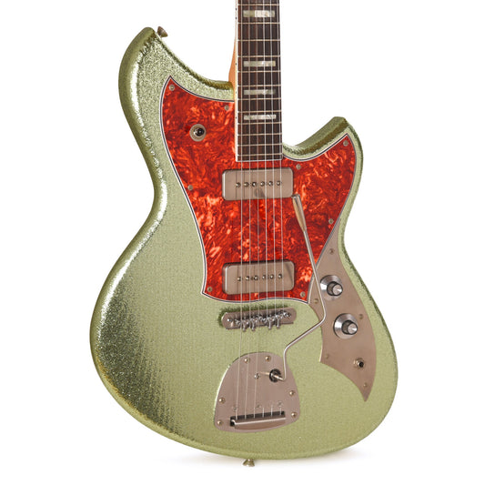 Novo Serus J Coke Bottle Green Sparkle Extra Light Distress w/ Fralin P-90 Pickups