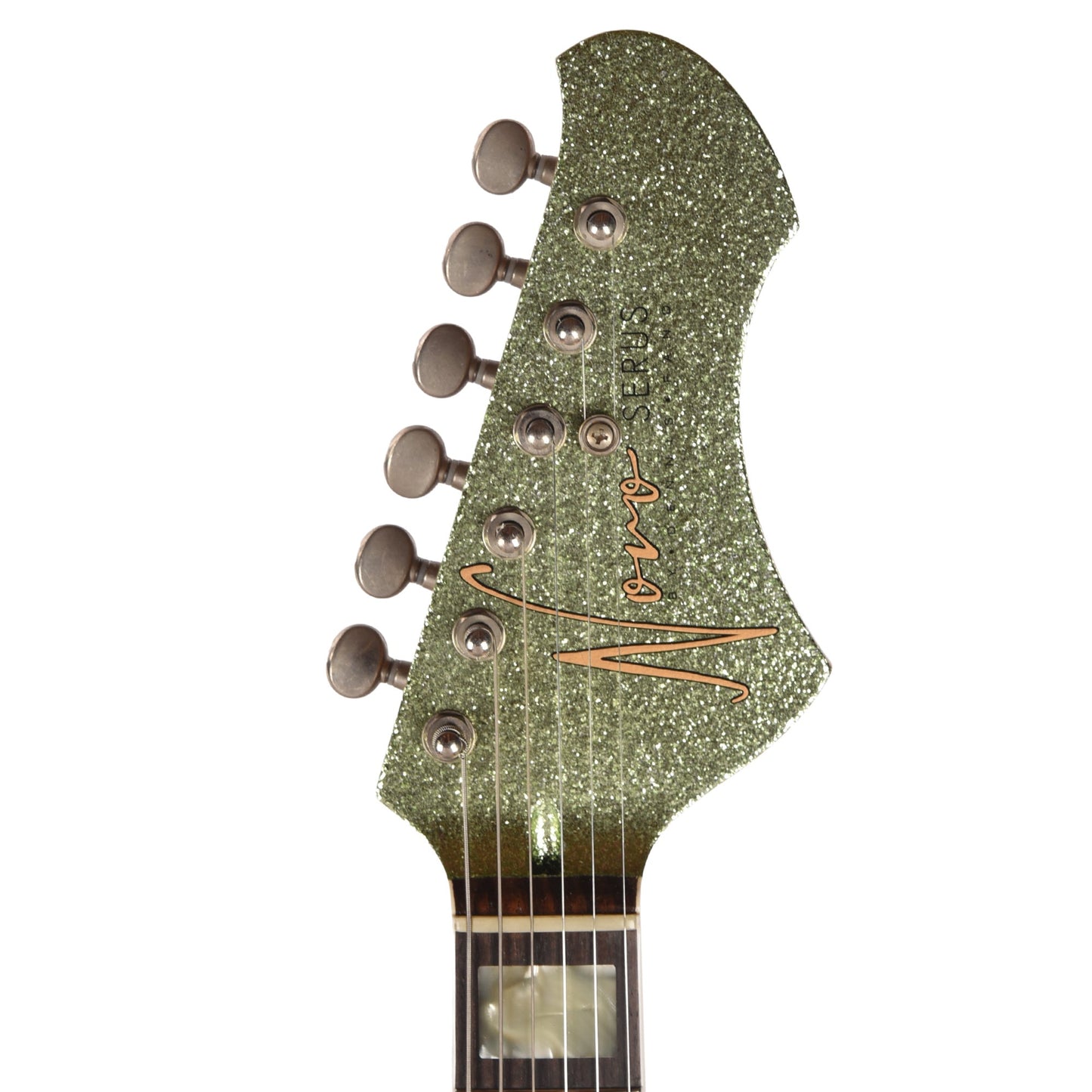 Novo Serus J Coke Bottle Green Sparkle Extra Light Distress w/ Fralin P-90 Pickups