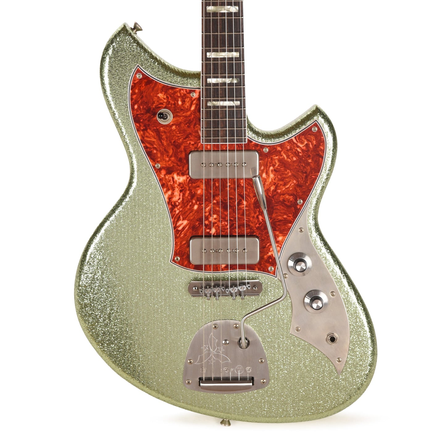 Novo Serus J Coke Bottle Green Sparkle Extra Light Distress w/ Fralin P-90 Pickups