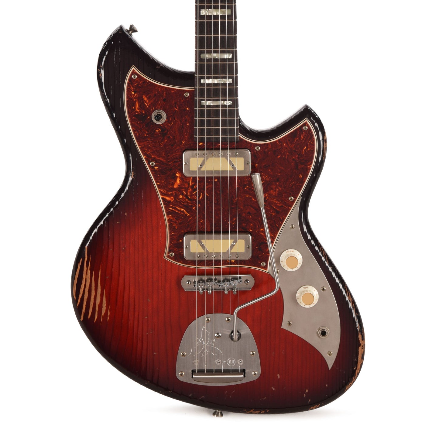 Novo Serus J Harmony Burst Medium Distress w/ Lollar Gold Foil Pickups