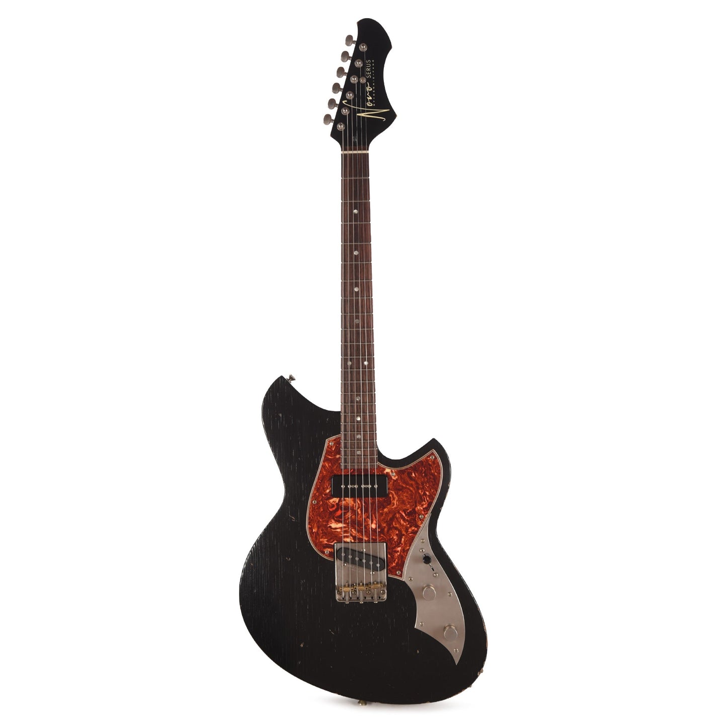 Novo Serus T Nucleus Bull Black Light Distress w/ Fralin High Output Tele & Fralin P-45 Pickups