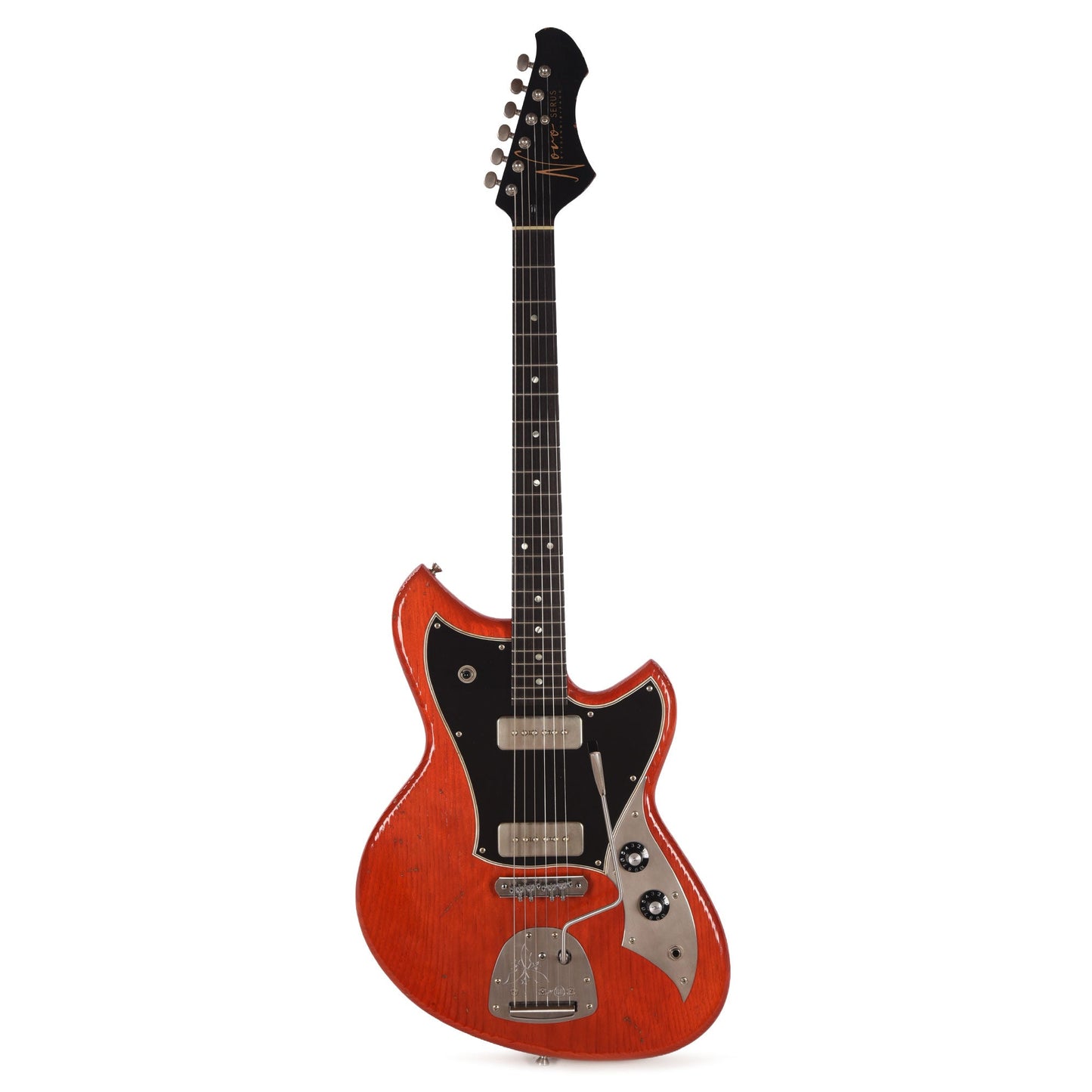 Novo Custom Serus J Faded Cherry Light Distress w/Nickel Fralin P90s