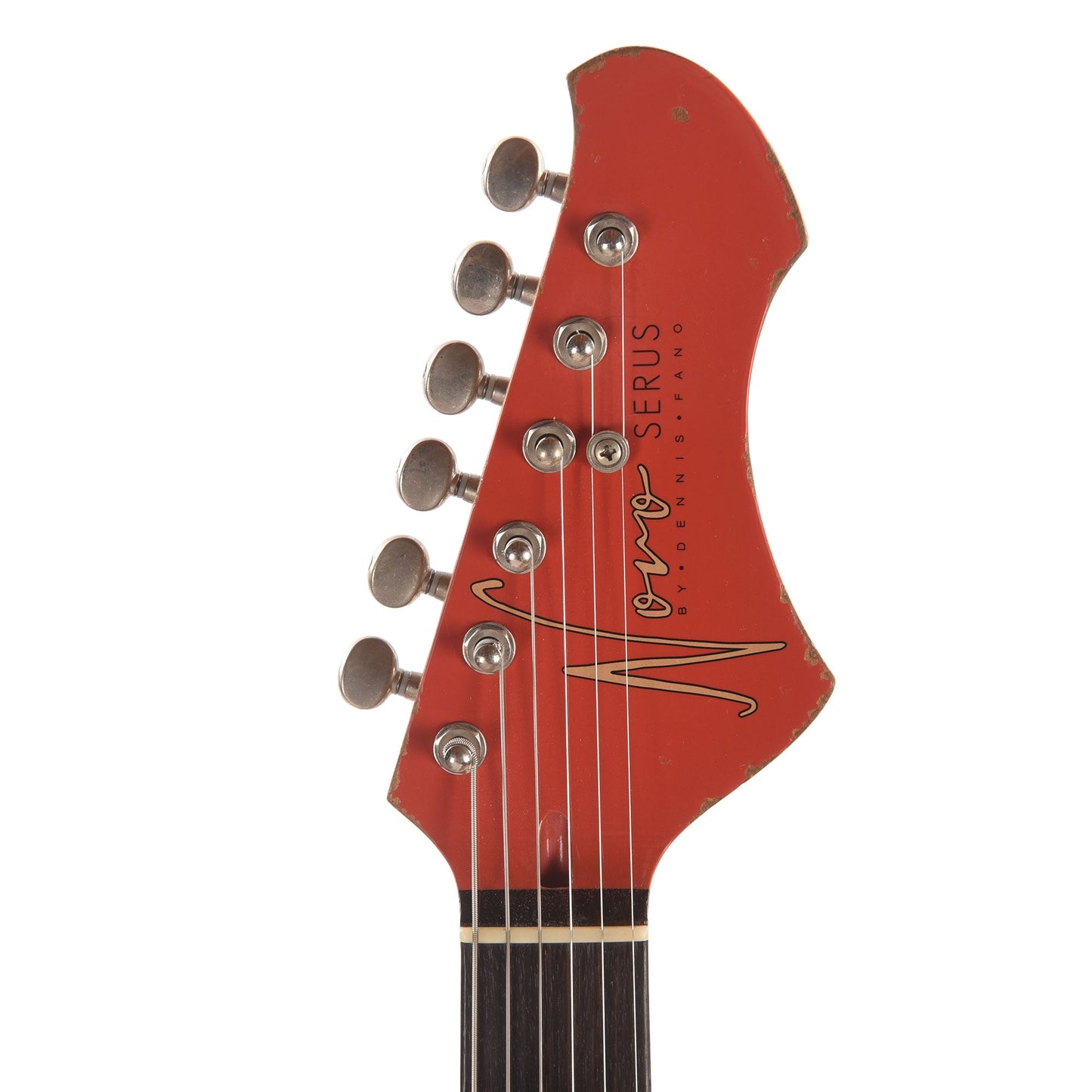 Novo Dealer Limited Serus T Fiesta Red over '64 3-Tone Burst Medium Distress w/Fralin High Output Tele Pickups