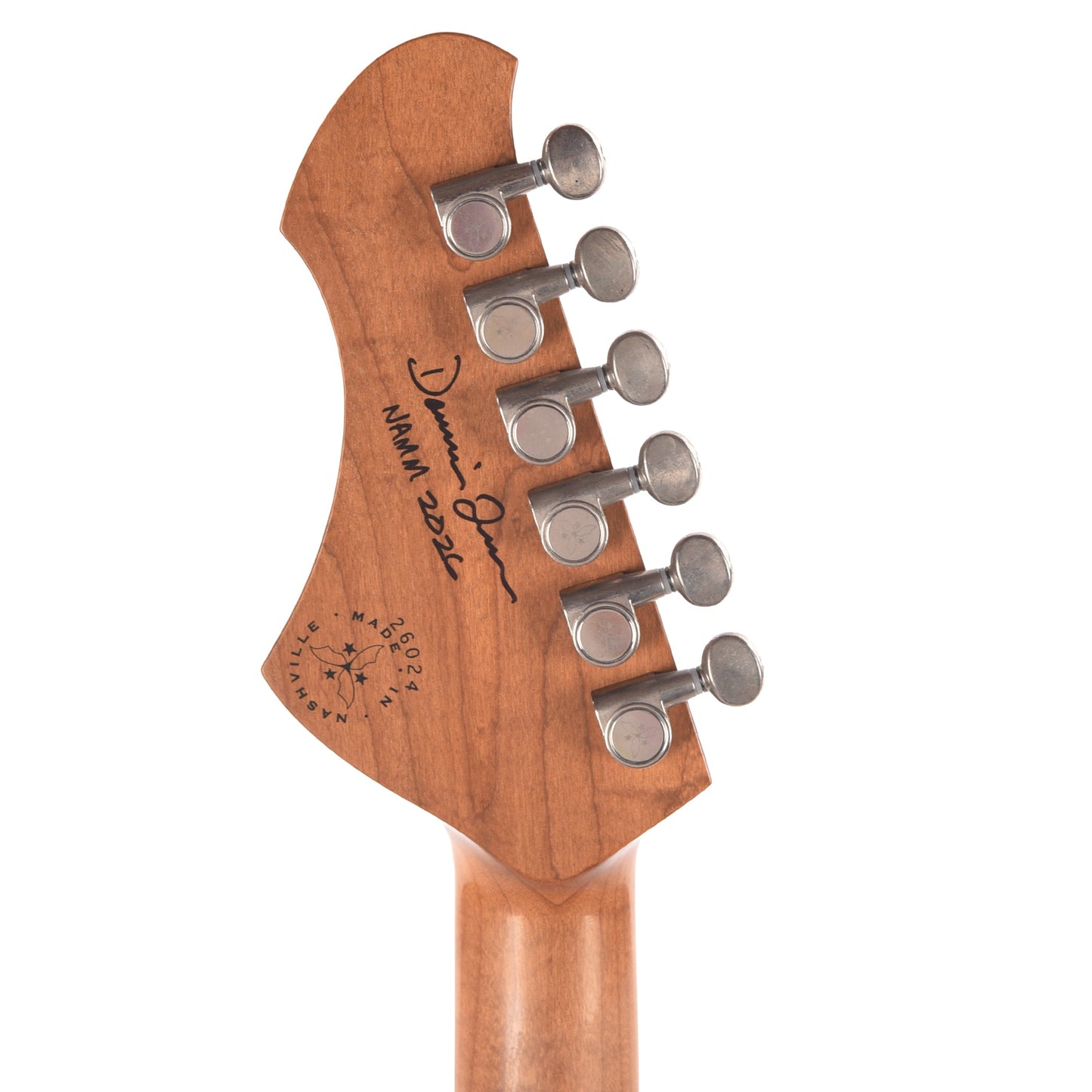 Novo Serus J Burgundy Sparkle Extra Light Distress w/Lollar Firebird Pickups (Displayed at NAMM 2026, Signed by Dennis Fano)