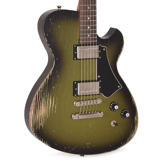 Novo Solus H2 Medium Distress Uffington Burst w/Fralin Pure PAF Humbuckers
