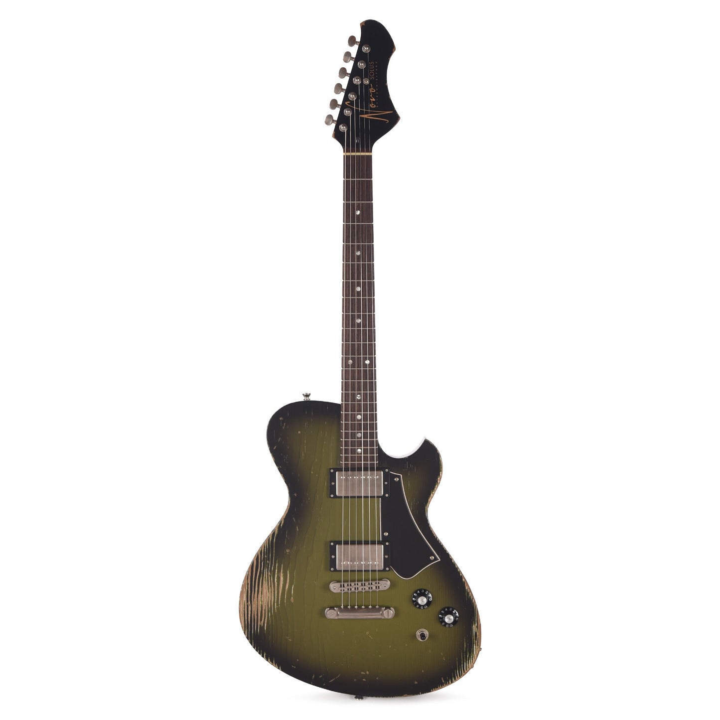 Novo Solus H2 Medium Distress Uffington Burst w/Fralin Pure PAF Humbuckers