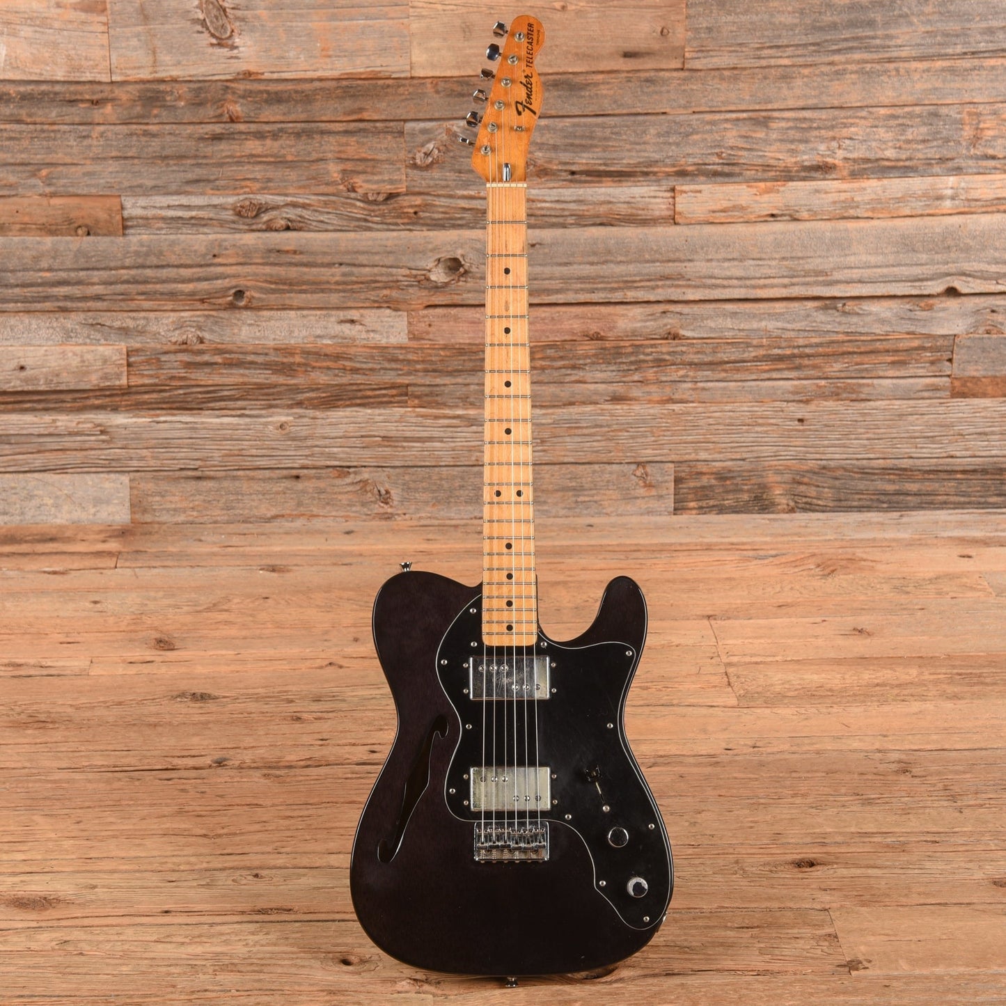 Fender Telecaster Thinline Transparent Black Refin 1972