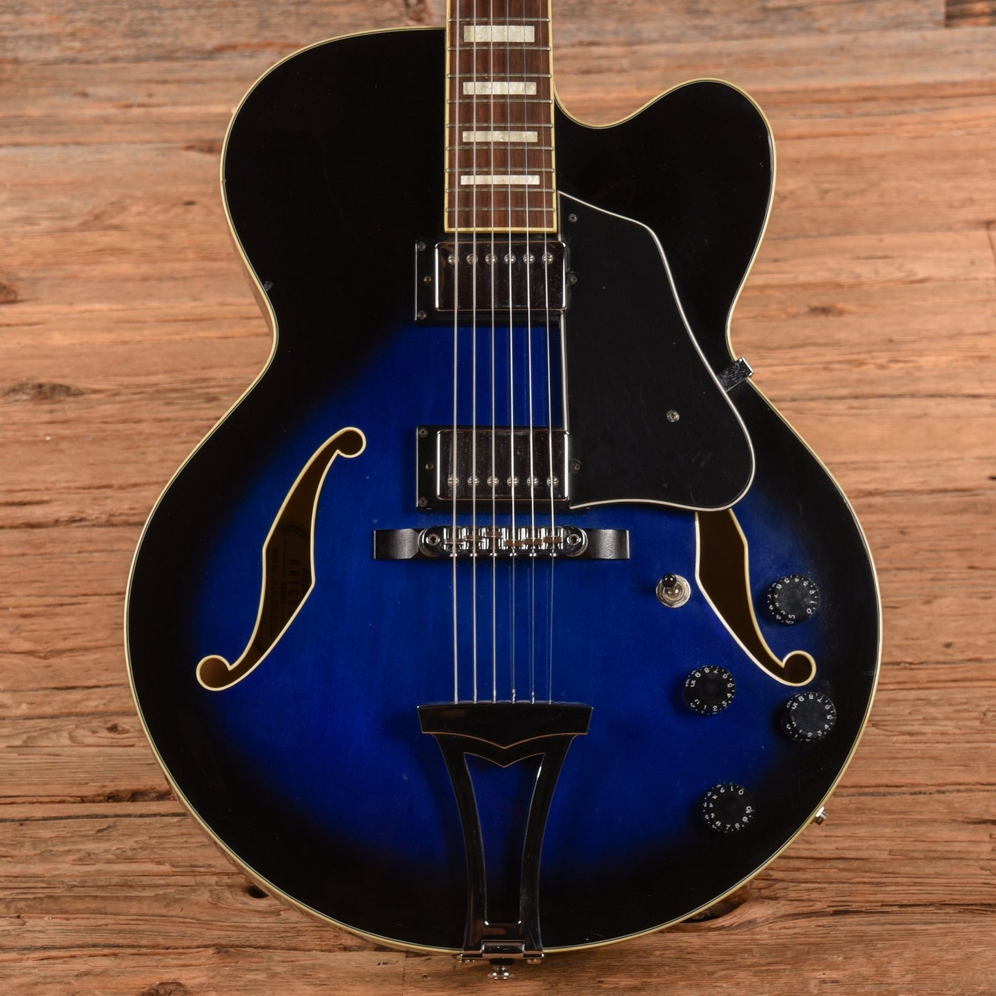 Ibanez AF75 Artcore Transparent Blue Sunburst 2003