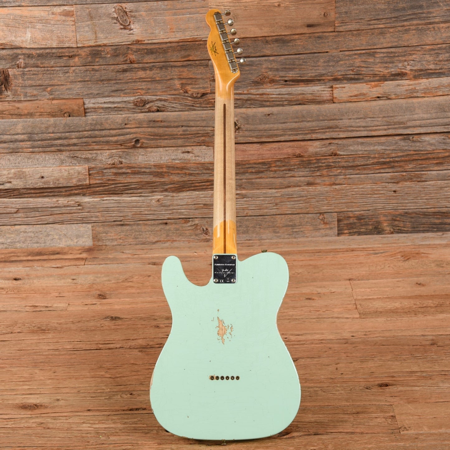 Fender Custom Shop '52 Telecaster HS Relic Faded Surf Greed 2023