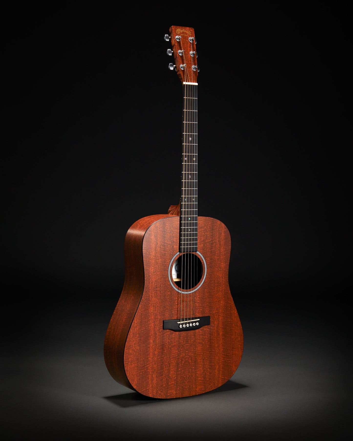 Martin D-X1E Figured Mahogany Pattern HPL Natural