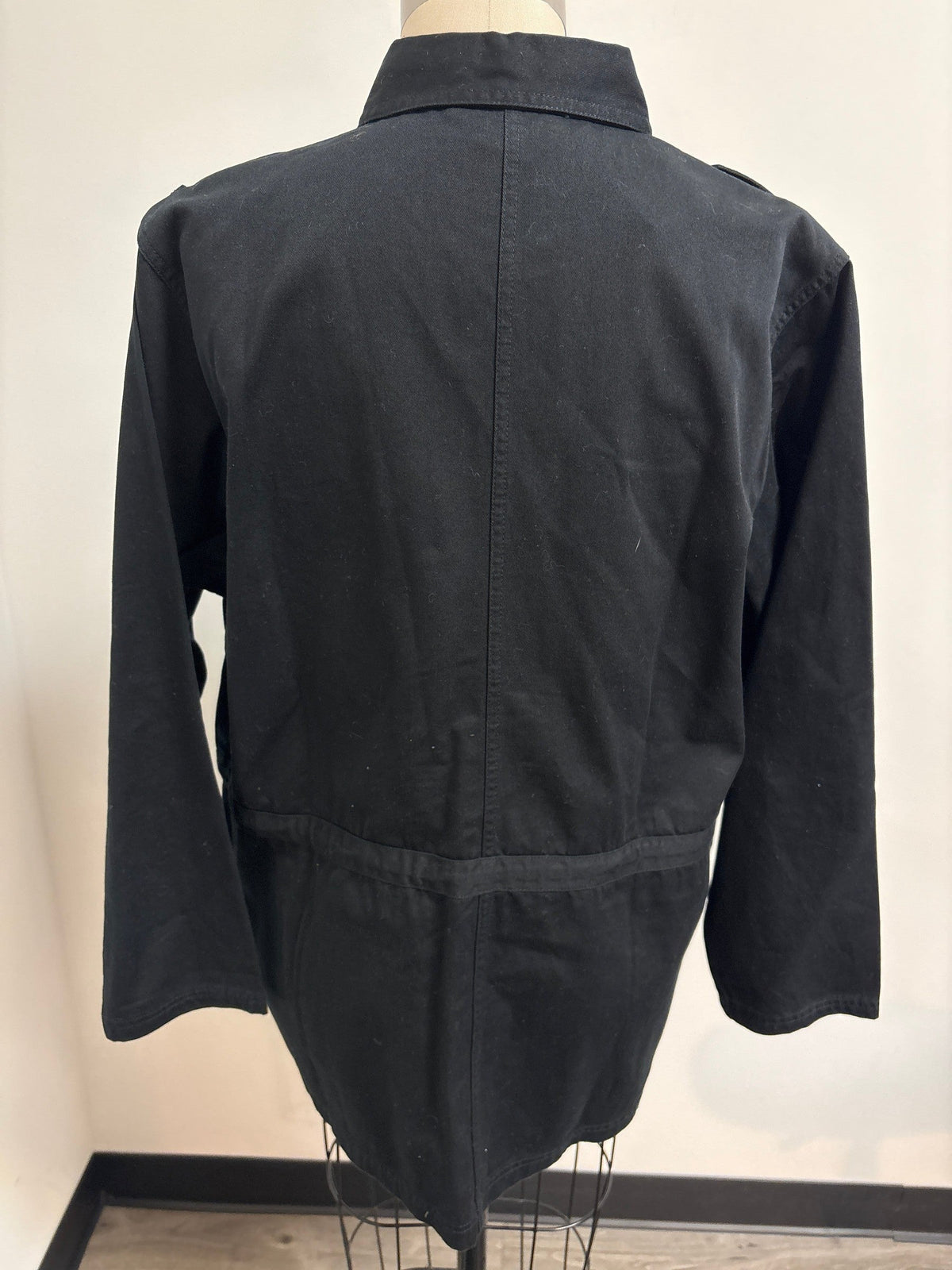Denim & Co Black 100% Cotton Jacket, M