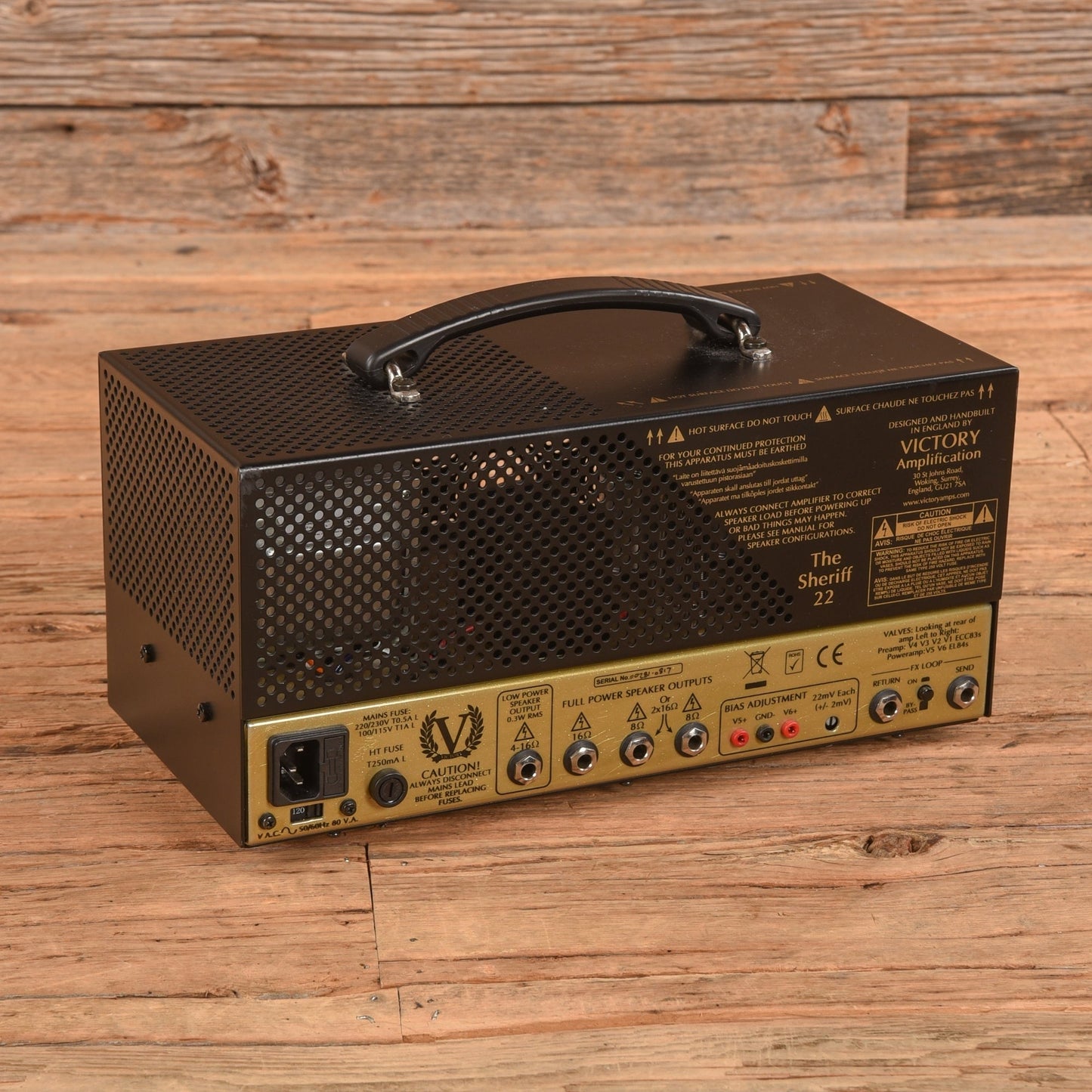 Victory The Sheriff 22 Compact Series 2-Channel 22-Watt Guitar Amp Head