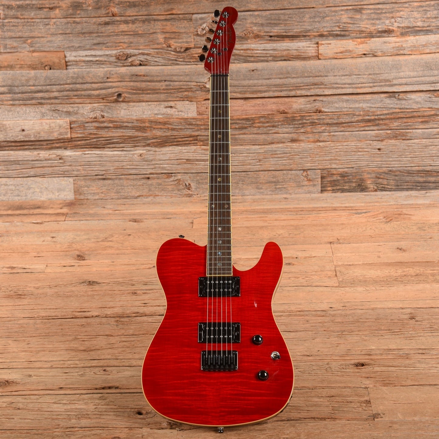 Fender Telecaster FMT HH Crimson Red Transparent