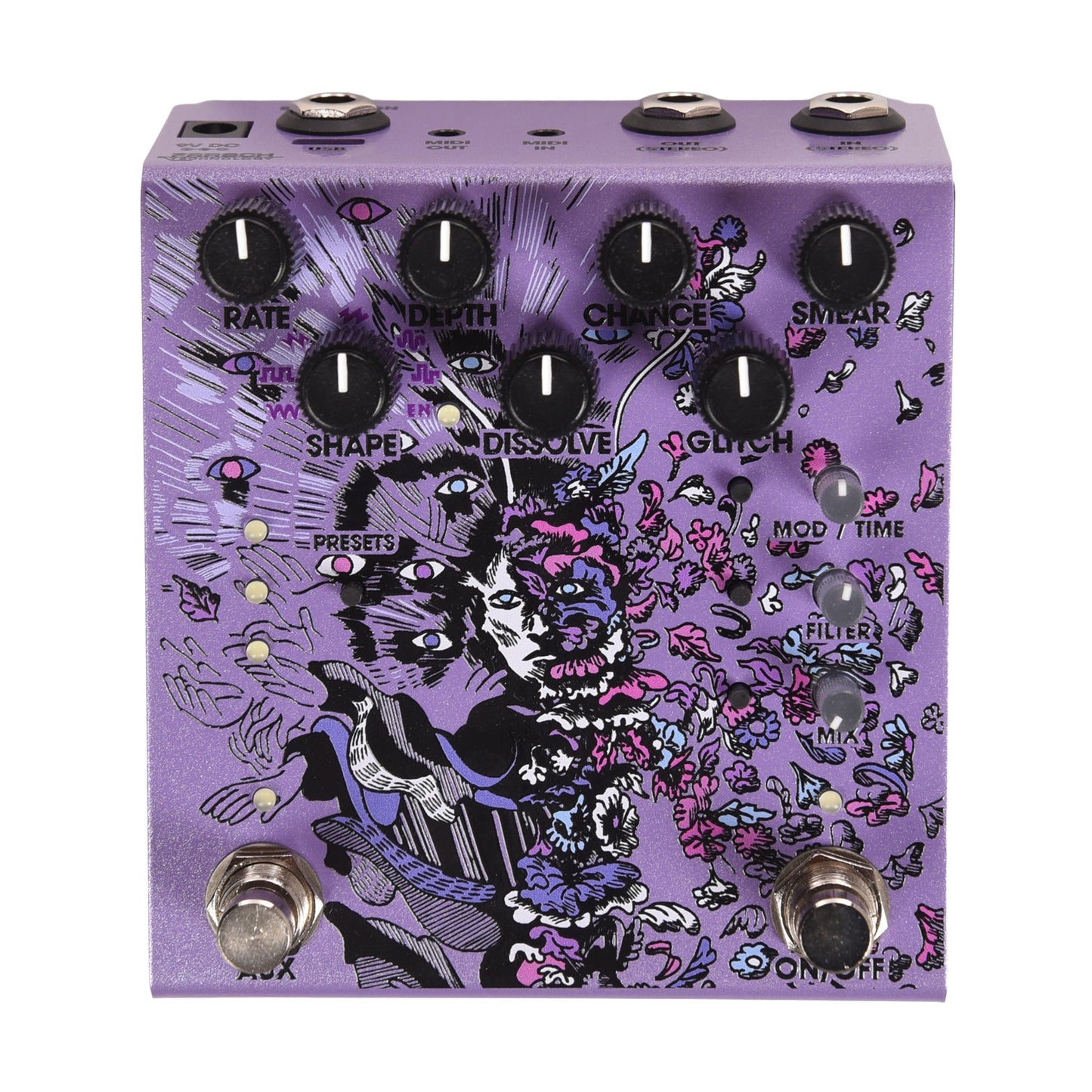 Old Blood Noise x Emily Hopkins Parting Glitch Device Pedal Purple