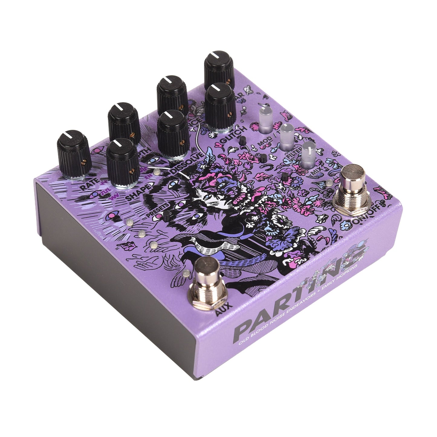 Old Blood Noise x Emily Hopkins Parting Glitch Device Pedal Purple