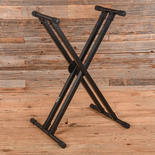 On Stage Stands Lok-Tight Pro Double-X Keyboard Stand w/Ergo-Lok