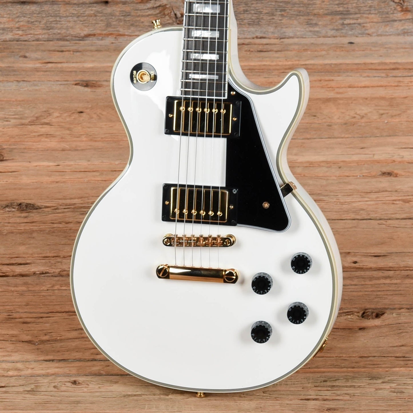 Epiphone Inspired by Gibson Custom Les Paul Custom Alpine White 2024