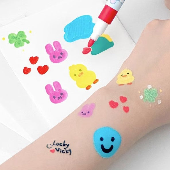 Tattoo Diy Sticker 手繪紋身貼貼樂創作組(12色)