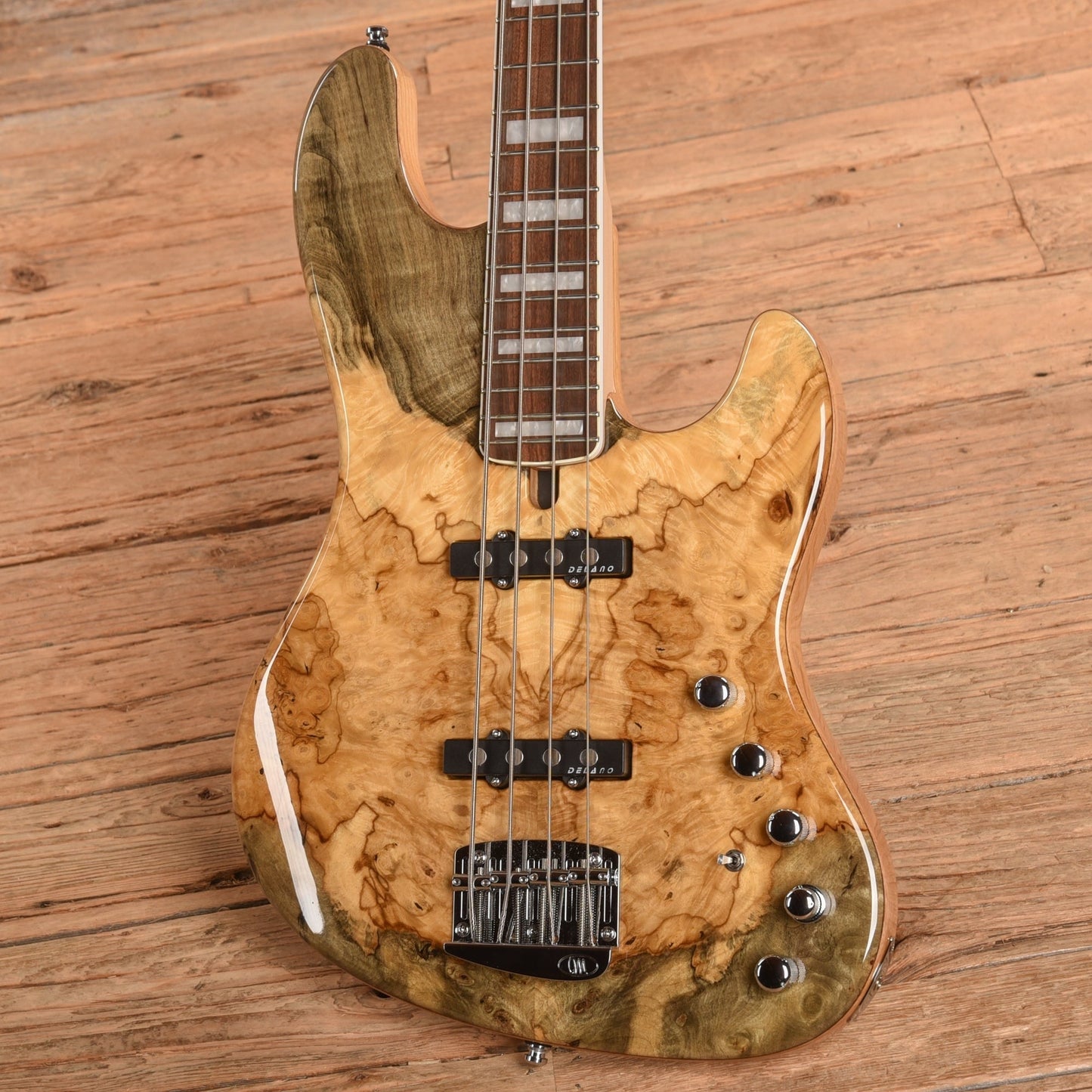 Mayones Jabba Custom BB 4-String Buckeye Burl Natural Gloss 2021