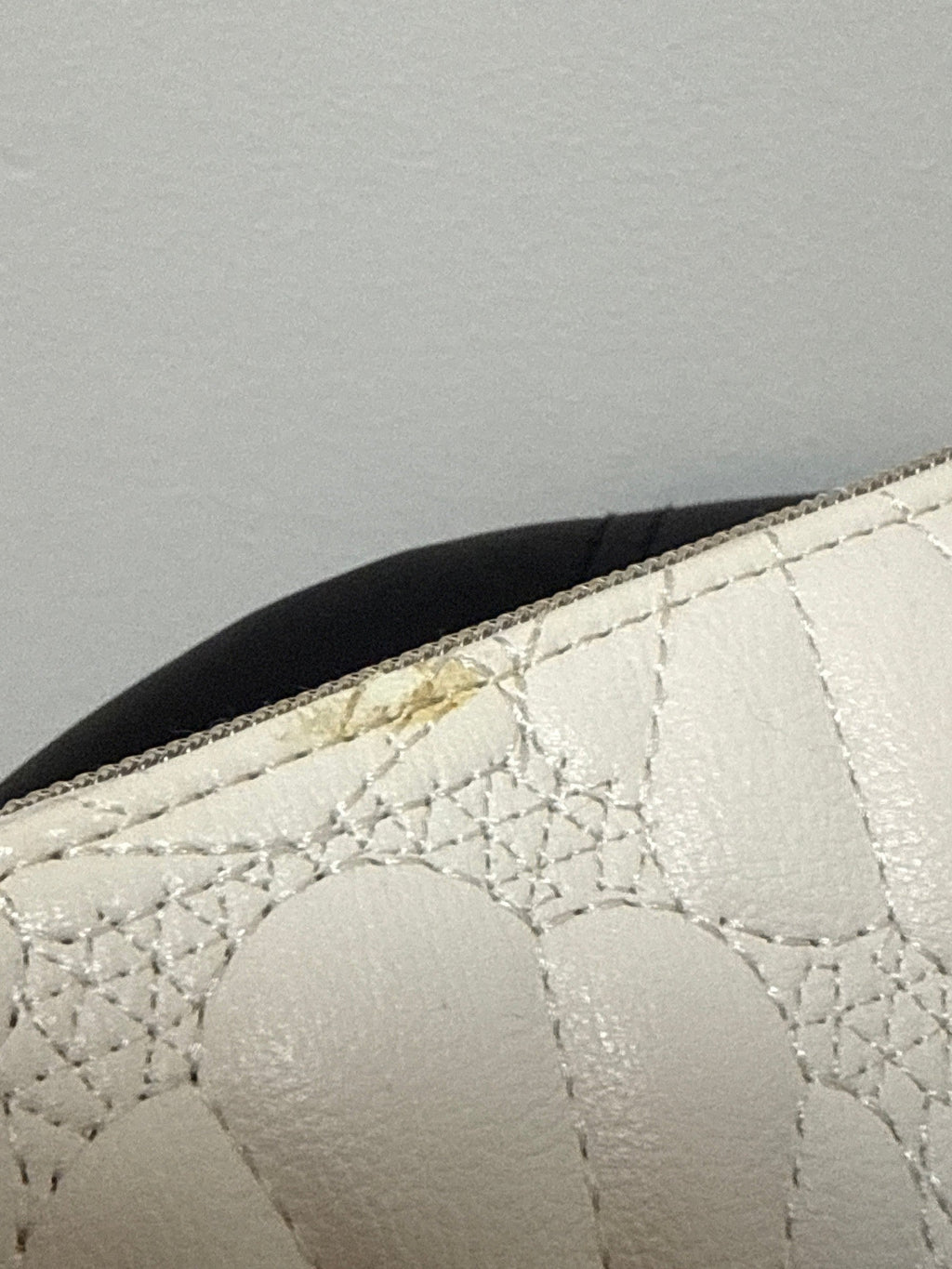 Betsey Johnson White Wristlet, 8.5"x5.5"