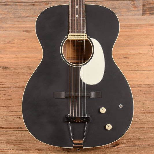 Orangewood Juniper II Baritone Black Live Rubber Bridge Acoustic-Electric Guitar