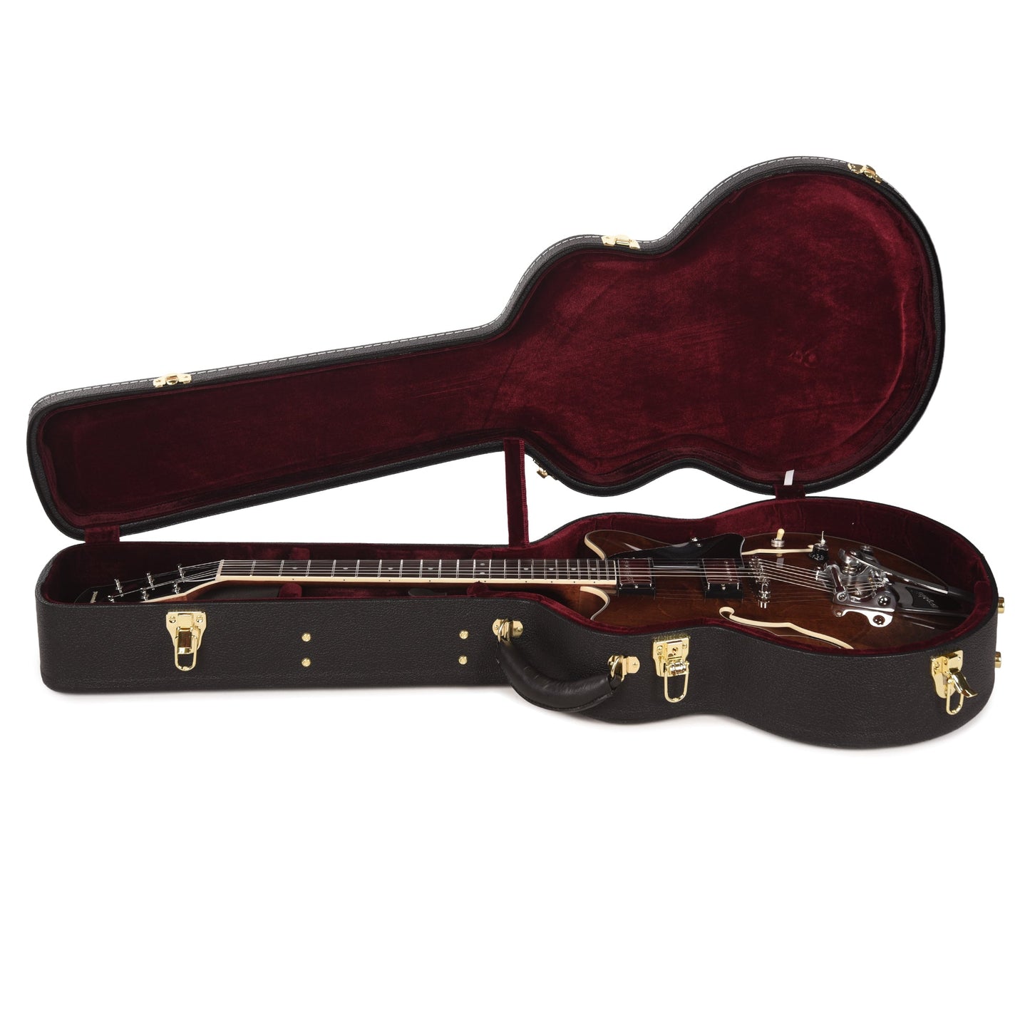 Orangewood Clementine Bigsby Double Cutaway Chambered Electric Guitar Dark Walnut