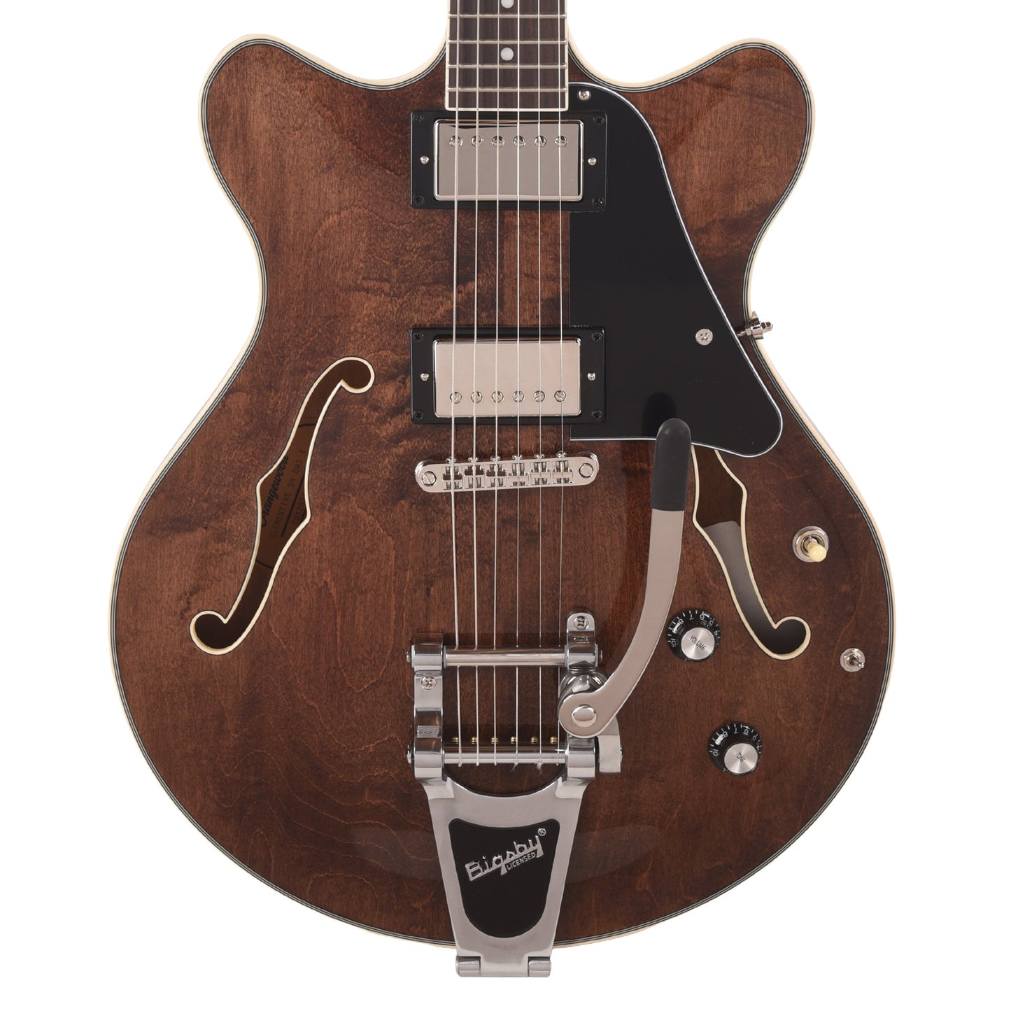 Orangewood Clementine Bigsby Double Cutaway Chambered Electric Guitar Dark Walnut