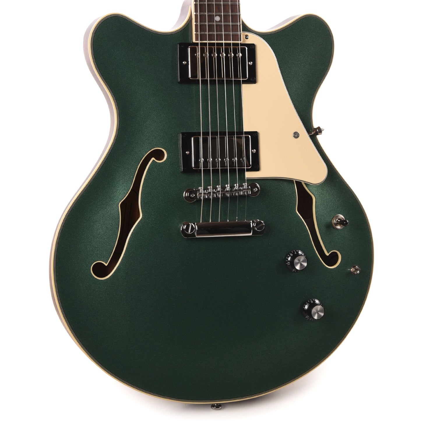 Orangewood Clementine Double Cutaway Chambered Electric Guitar Evergreen