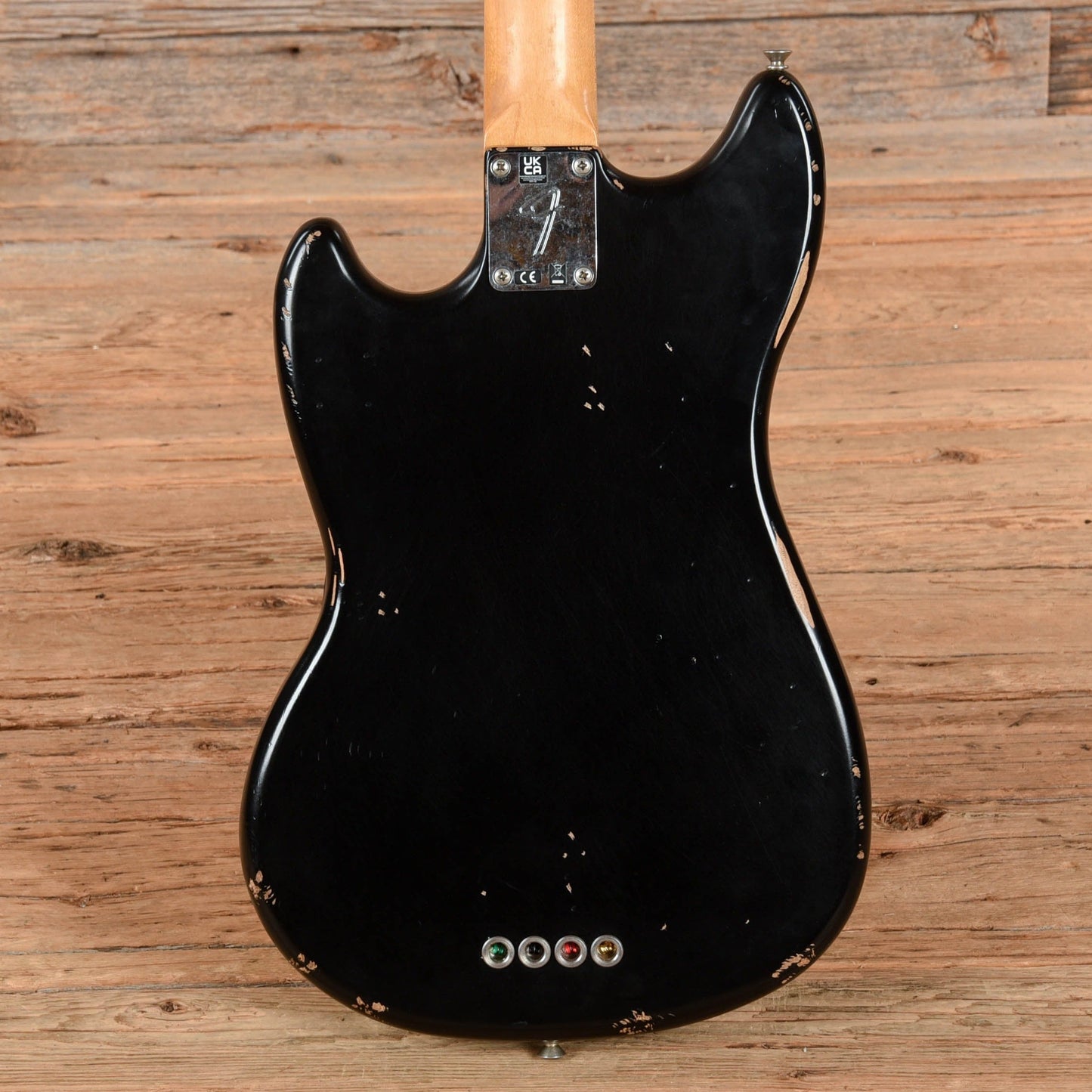 Fender Justin Meldal Johnson Road Worn Signature Mustang Bass Black 2023