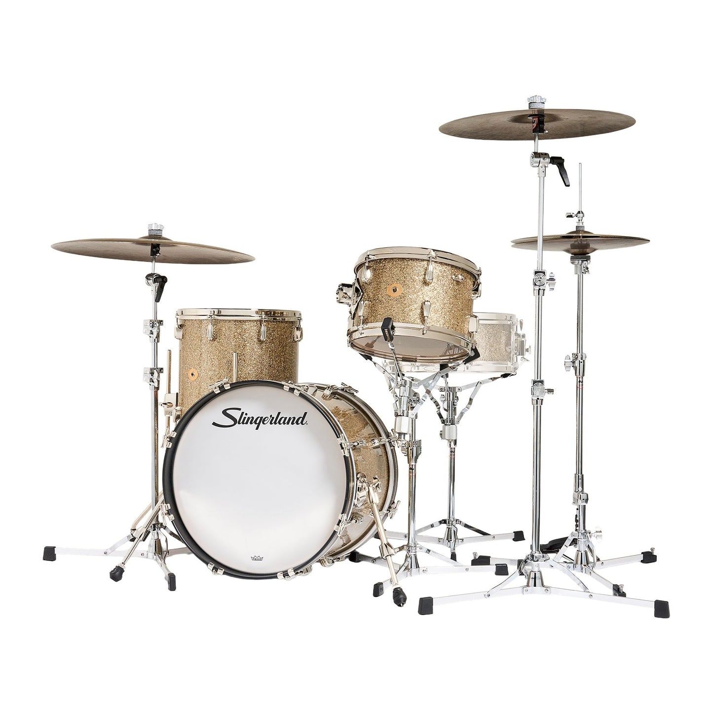 Slingerland Radio King 12/14/18 3pc. Drum Kit Gold Glass Glitter