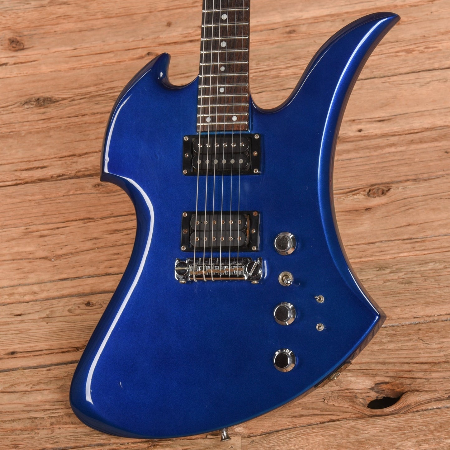 B.C. Rich Mockingbird Metallic Blue Refin 1980s