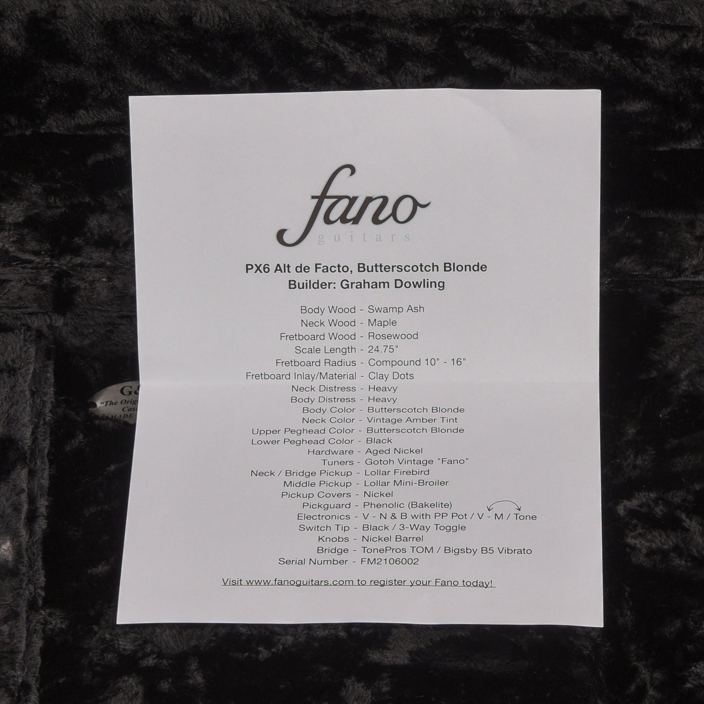 Fano PX6 Alt de Facto Butterscotch Blonde